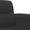 vidaXL - Tweezitsbank - 140 - cm - microvezelstof - zwart