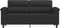 vidaXL - Tweezitsbank - 140 - cm - microvezelstof - zwart
