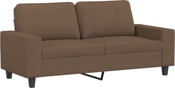 vidaXL - Tweezitsbank - 140 - cm - stof - bruin