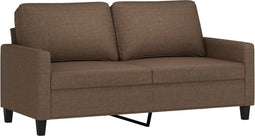 vidaXL - Tweezitsbank - 140 - cm - stof - bruin