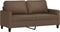 vidaXL - Tweezitsbank - 140 - cm - stof - bruin