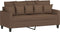 vidaXL - Tweezitsbank - 140 - cm - stof - bruin