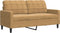vidaXL - Tweezitsbank - 140 - cm - stof - bruin