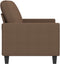vidaXL - Tweezitsbank - 140 - cm - stof - bruin