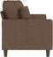 vidaXL - Tweezitsbank - 140 - cm - stof - bruin