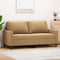 vidaXL - Tweezitsbank - 140 - cm - stof - bruin