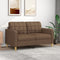 vidaXL - Tweezitsbank - 140 - cm - stof - bruin
