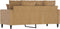 vidaXL - Tweezitsbank - 140 - cm - stof - bruin
