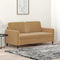vidaXL - Tweezitsbank - 140 - cm - stof - bruin