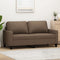 vidaXL - Tweezitsbank - 140 - cm - stof - bruin