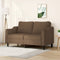 vidaXL - Tweezitsbank - 140 - cm - stof - bruin