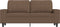 vidaXL - Tweezitsbank - 140 - cm - stof - bruin