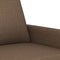 vidaXL - Tweezitsbank - 140 - cm - stof - bruin