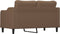 vidaXL - Tweezitsbank - 140 - cm - stof - bruin