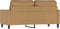 vidaXL - Tweezitsbank - 140 - cm - stof - bruin
