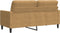 vidaXL - Tweezitsbank - 140 - cm - stof - bruin