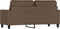 vidaXL - Tweezitsbank - 140 - cm - stof - bruin