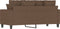 vidaXL - Tweezitsbank - 140 - cm - stof - bruin