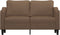vidaXL - Tweezitsbank - 140 - cm - stof - bruin