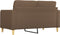 vidaXL - Tweezitsbank - 140 - cm - stof - bruin