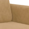 vidaXL - Tweezitsbank - 140 - cm - stof - bruin