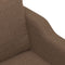 vidaXL - Tweezitsbank - 140 - cm - stof - bruin