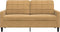 vidaXL - Tweezitsbank - 140 - cm - stof - bruin
