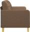 vidaXL - Tweezitsbank - 140 - cm - stof - bruin