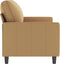 vidaXL - Tweezitsbank - 140 - cm - stof - bruin