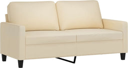 vidaXL - Tweezitsbank - 140 - cm - stof - crèmekleurig