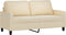 vidaXL - Tweezitsbank - 140 - cm - stof - crèmekleurig