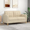 vidaXL - Tweezitsbank - 140 - cm - stof - crèmekleurig