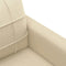 vidaXL - Tweezitsbank - 140 - cm - stof - crèmekleurig