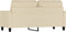 vidaXL - Tweezitsbank - 140 - cm - stof - crèmekleurig