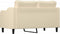 vidaXL - Tweezitsbank - 140 - cm - stof - crèmekleurig