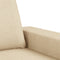vidaXL - Tweezitsbank - 140 - cm - stof - crèmekleurig