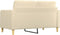 vidaXL - Tweezitsbank - 140 - cm - stof - crèmekleurig