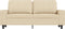 vidaXL - Tweezitsbank - 140 - cm - stof - crèmekleurig