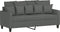 vidaXL - Tweezitsbank - 140 - cm - stof - donkergrijs