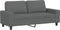 vidaXL - Tweezitsbank - 140 - cm - stof - donkergrijs