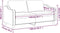 vidaXL - Tweezitsbank - 140 - cm - stof - donkergrijs