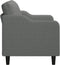 vidaXL - Tweezitsbank - 140 - cm - stof - donkergrijs