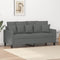 vidaXL - Tweezitsbank - 140 - cm - stof - donkergrijs