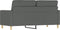 vidaXL - Tweezitsbank - 140 - cm - stof - donkergrijs