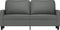 vidaXL - Tweezitsbank - 140 - cm - stof - donkergrijs
