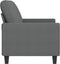 vidaXL - Tweezitsbank - 140 - cm - stof - donkergrijs