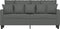 vidaXL - Tweezitsbank - 140 - cm - stof - donkergrijs