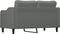 vidaXL - Tweezitsbank - 140 - cm - stof - donkergrijs