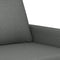 vidaXL - Tweezitsbank - 140 - cm - stof - donkergrijs