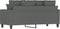 vidaXL - Tweezitsbank - 140 - cm - stof - donkergrijs